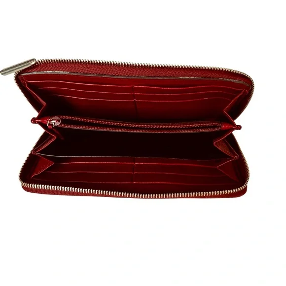 GUCCI Soho Leather Zip Around Wallet Cherry - Picture 3 of 14